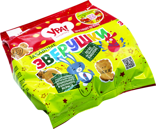 

Печенье Ура! Кондитеры Забавные зверушки 250 г