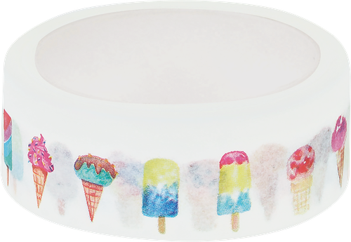Лента декоративная MESHU Ice cream клейкая, 1,5х300см, Арт. MS_36877