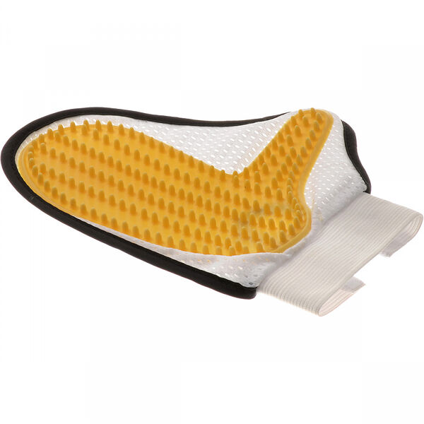 Рукавица для очистки шерсти у животных ZooOne с шипами + сетка