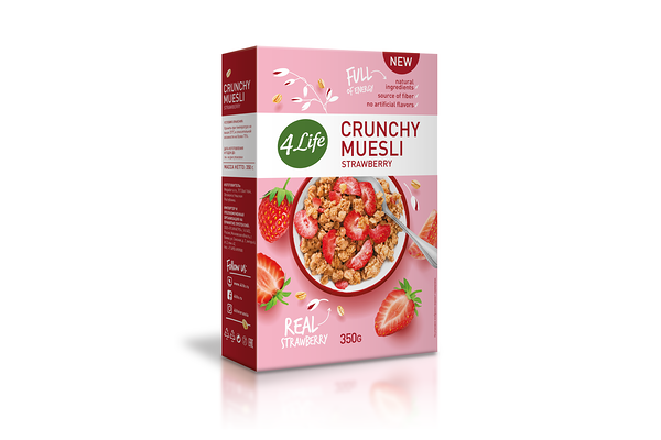 Мюсли 4life клубничные хрустящие  
