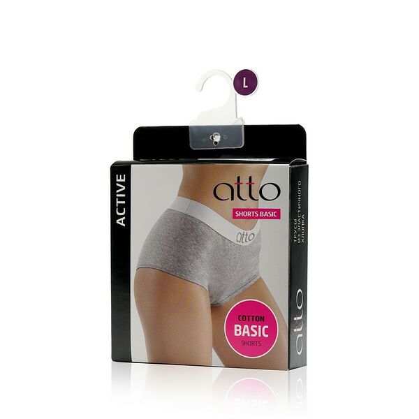 Женские трусы Atto Basic boyshort , Серый , L