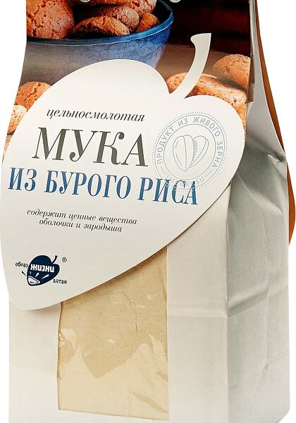 Мука Образ жизни Алтая из бурого риса цельносмолотая 500г
