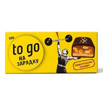 Батончик шоколадный арахисовый, Raw to Go, 45г