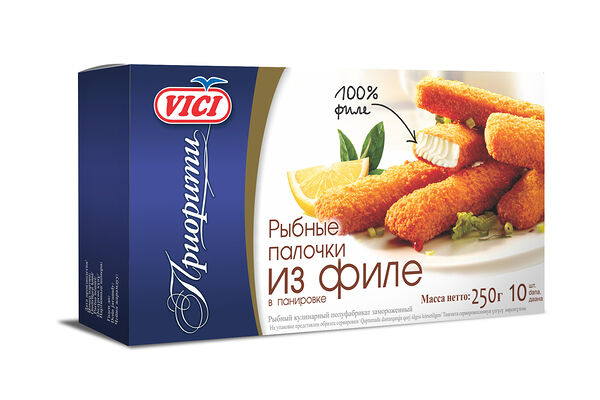 Рыбные палочки из филе Vici замороженные (Продукт замороженный)