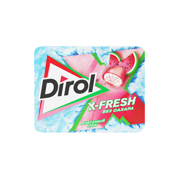 Жевательная резинка Dirol X-Fresh без сахара Арбузный лед 16г