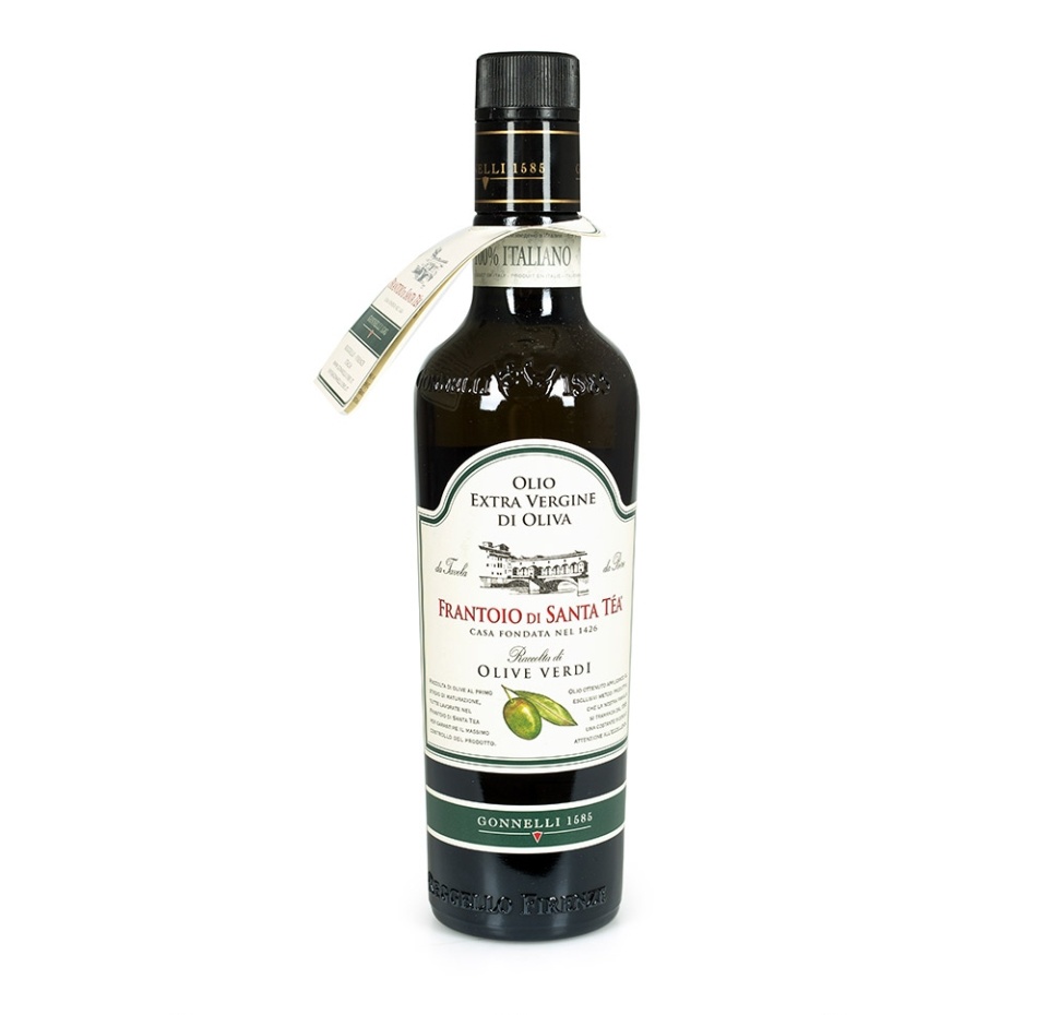 

Масло оливковое Gonnelli 1585 Frantoio di Santa Tea Extra Vergine из зеленых оливок, регион Тоскана 500 мл