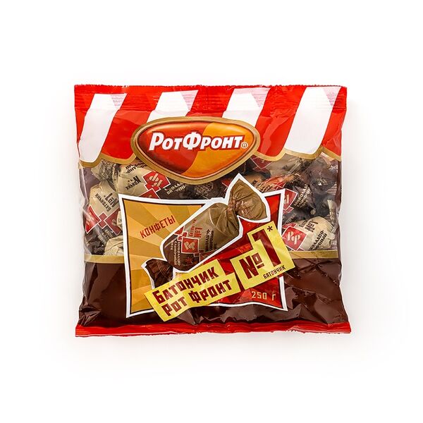 Конфеты Рот Фронт Батончики шоколадно-сливочный вкус 250 г