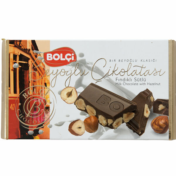 Шоколад Bolci молочный с цельным лесным орехом