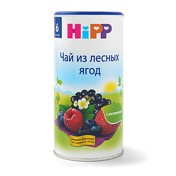 HiPP детский чай лесная ягода с витамином С 6м + 