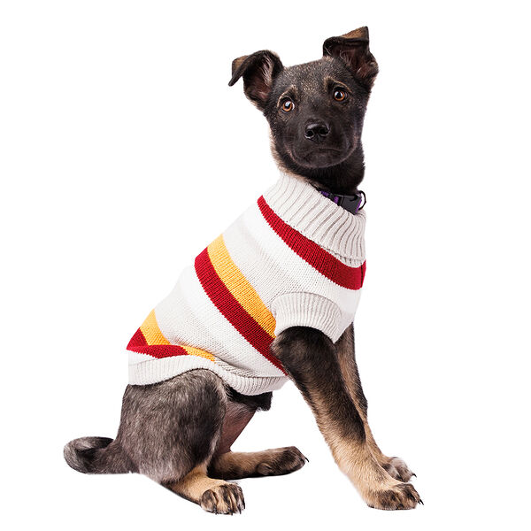 Свитер для собак в полоску 40см XL серый (унисекс)
