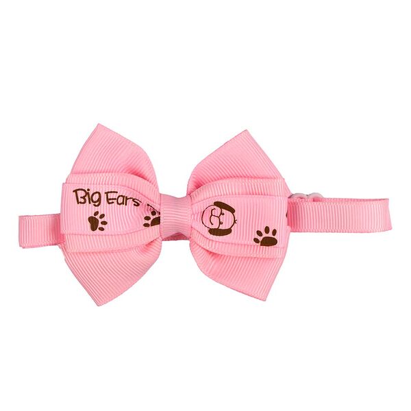 Галстук-бант розовый Собачка