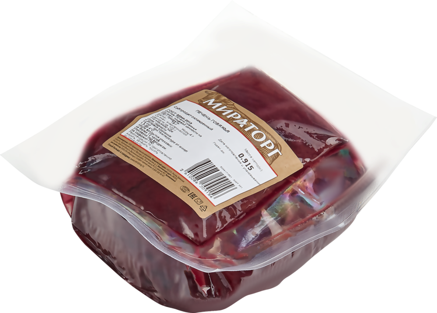 

Печень говяжья Мираторг охлаждённая, вес