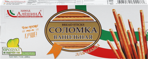 

Соломка Завод Алешина Для мамы Ванильная 200 г