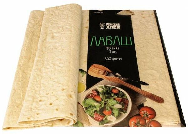 Лаваш тонкий, «Рижский хлеб», 300 г, 2 шт., Россия