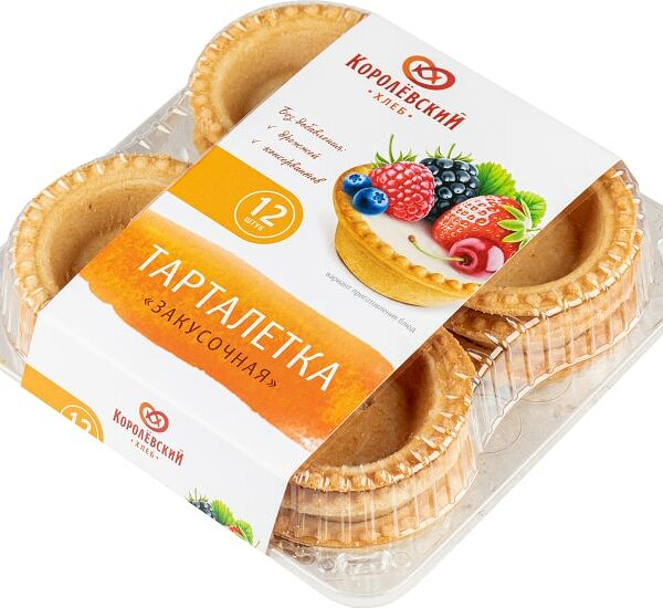 Тарталетки Королёвский хлеб Закусочные 12шт