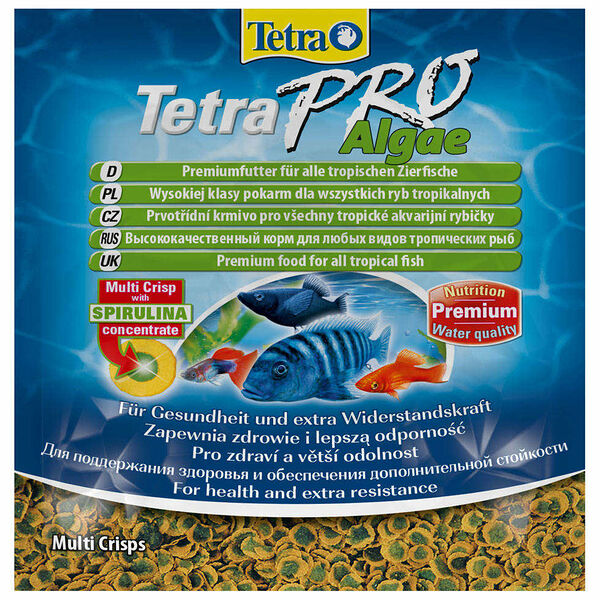 Корм TetraPro Algae (чипсы) для любых видов тропических рыб