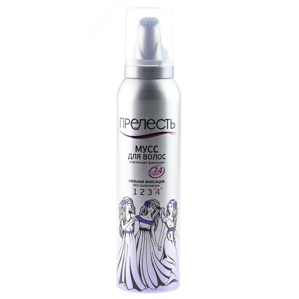Мусс для волос Прелесть, сильная фиксация, 160 мл