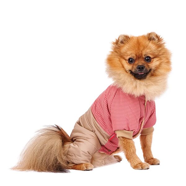 Комбинезон для собак L розовый (девочка)