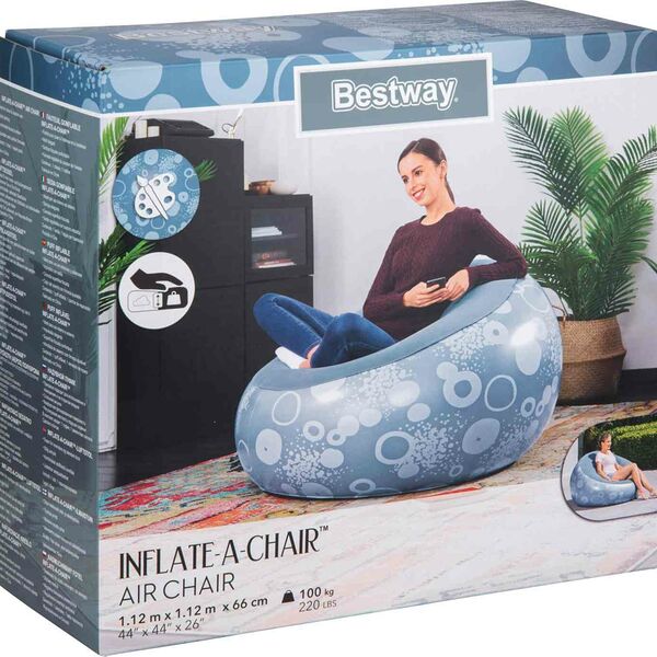 Кресло надувное Bestway 75052, 112×112×66 см