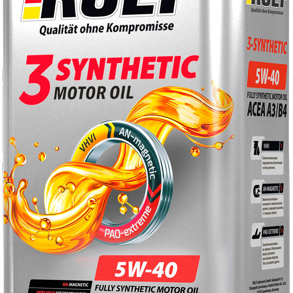 Масло синтетическое Rolf 3-Synthetic 5W-40 Acea A3/B4