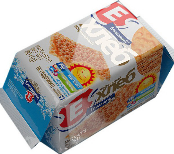 Хлеб ваф. Елизавета обог. витаминами и железом 80г