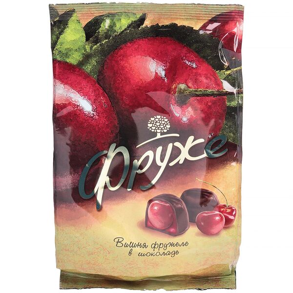 Конфеты Фруже вишня фружеле в темном шоколаде 190 г
