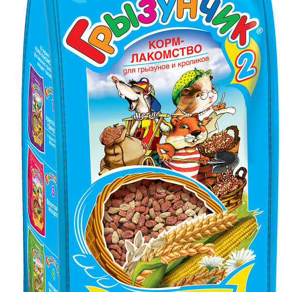 Грызунчик Зерновые орешки корм - лакомство для грызунов и кроликов Орехи