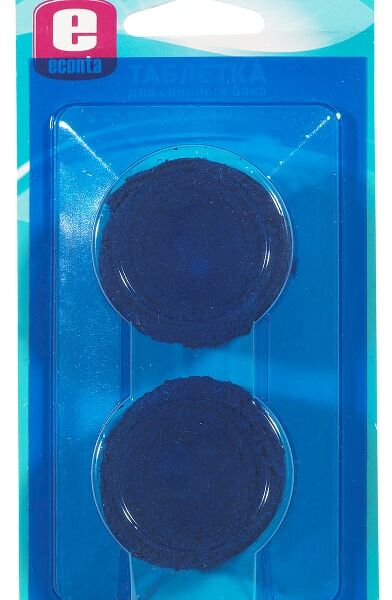 Средство чистящее для унитаза Econta таблетка для сливного бака 2шт