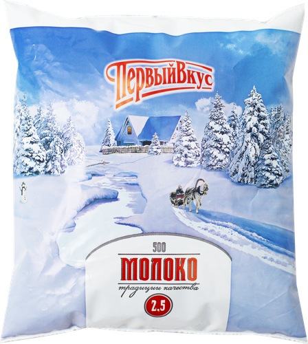 

Молоко Первый вкус пастеризованное 2.5% 500 г