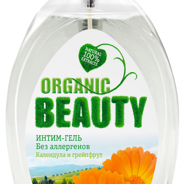 Гель для интимной гигиены Organic Beauty календула и грейпфрут