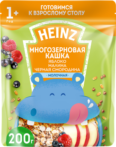 

Каша Heinz многозерновая йогуртная со сливой, яблоком, малиной и черникой с 1 года 200 г