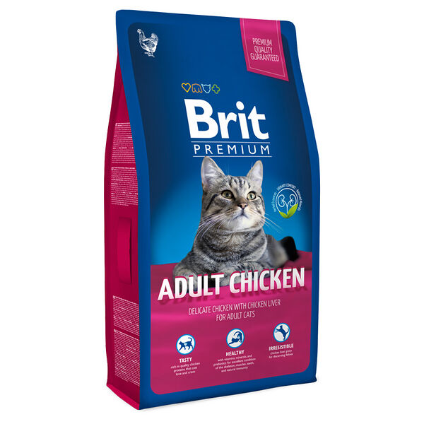 Корм для кошек Brit Premium Cat Adult Курица 800 г