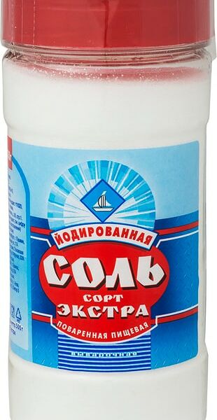 Соль Экстра выварочная йодированная 500г