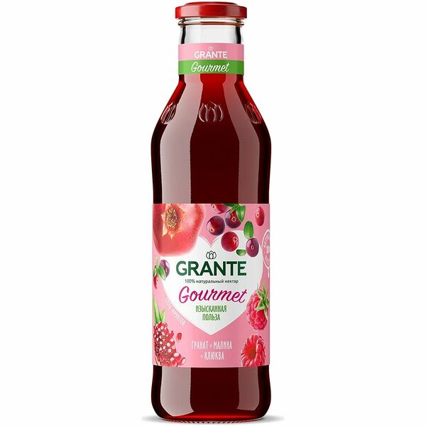 Нектар Grante Gourmet гранат-малина-клюква, 750мл