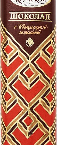 Батончик шоколадный Фабрика имени Крупской с шоколадной начинкой