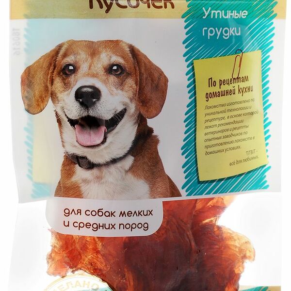 Лакомство для собак Titbit Лакомый кусочек Утиные грудки