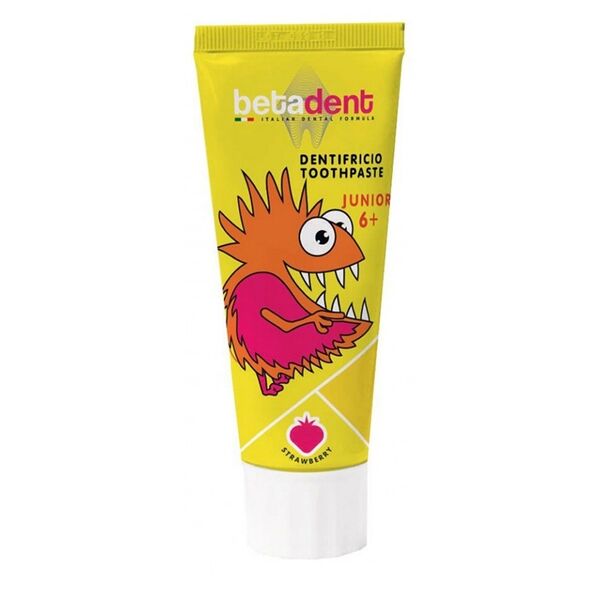 Зубная паста для детей Betadent Junior 6+ со вкусом клубники 75мл, Италия