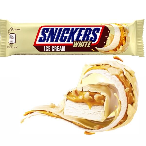 Snickers white ice cream bar
