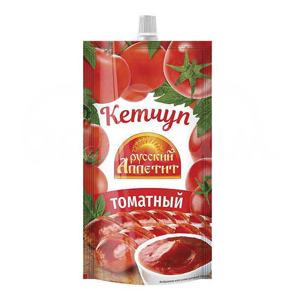 Кетчуп Русский Аппетит 250гр Томатный дой-пак
