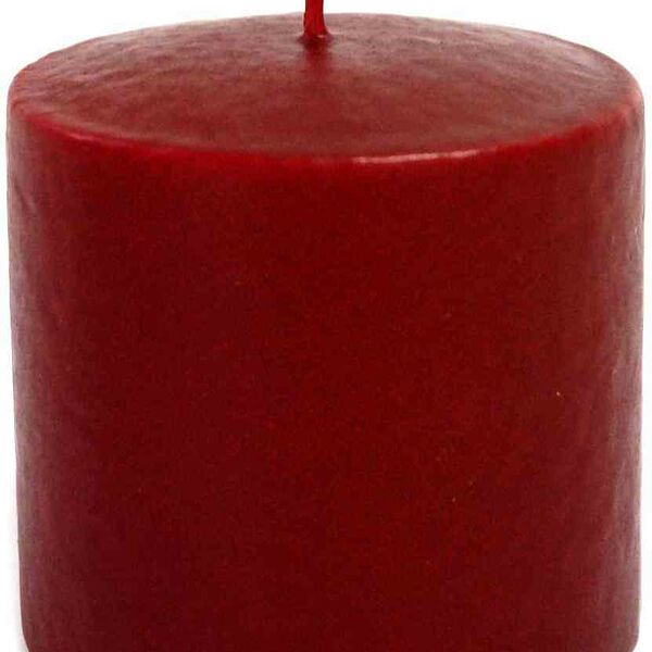 Свеча парафиновая Evis цилиндр цвет: бордо, 60 мм