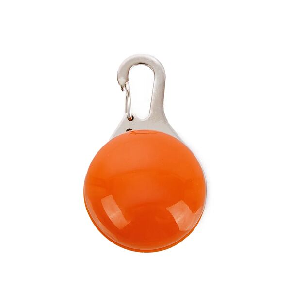 Маячок светящийся на ошейник круглый с карабином