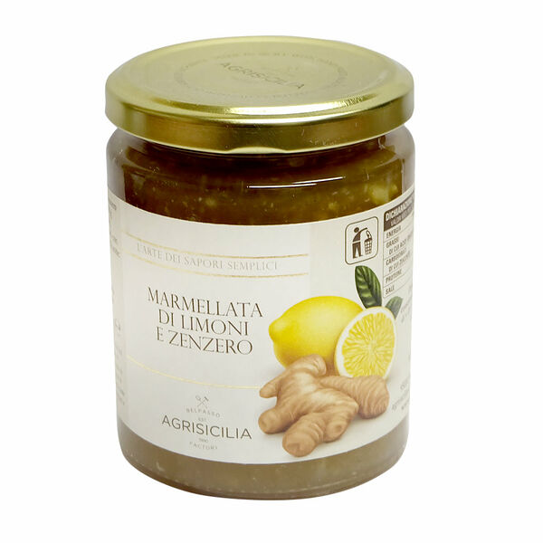 Джем из сицилийского лимона и имбиря AGRISICILIA 360 г 