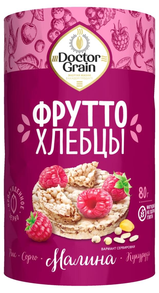 

Хлебцы хрустящие Doctor Grain Фрутто с малиной 80 г