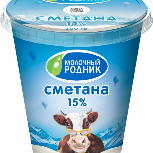 Сметана Молочный Родник 15%