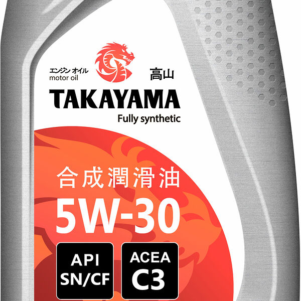 Масло моторное синтетическое Takayama API SN/CF C3 5W-30 1 л.