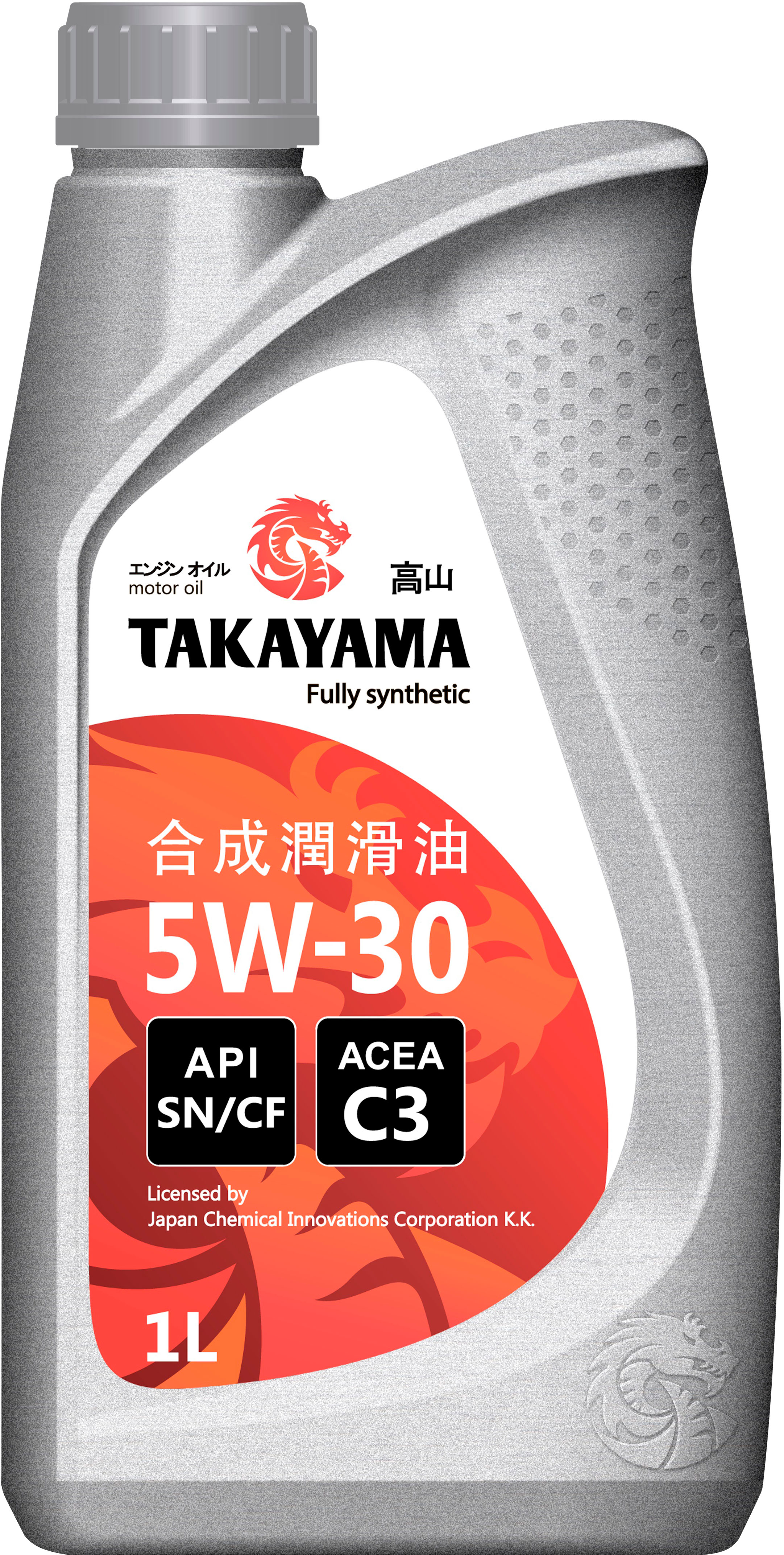 

Масло моторное синтетическое Takayama API SN/CF C3 5W-30 1 л.