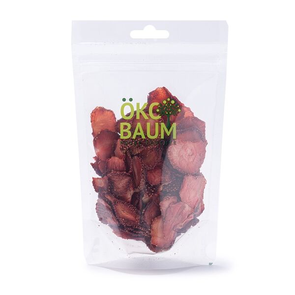 Сухофрукты OKO BAUM клубника сушеная слайсы (без сахара) 60г, Россия