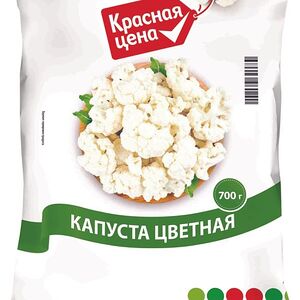 Капуста Красная Цена цветная быстрозамороженная 700г