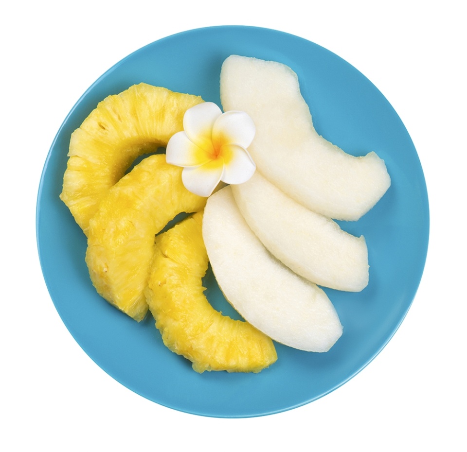 

Ананас и Дыня полукольцами резаные Mosaic