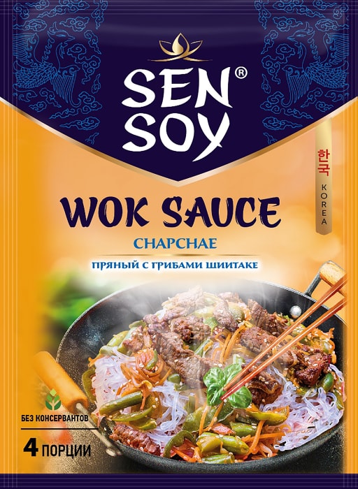 

Соус Sen Soy wok sauce chapchae пряный с грибами шиитаке 80 г